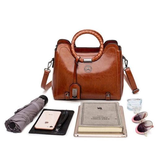 Mercedes High Class Leather Women Handbag - Image 5