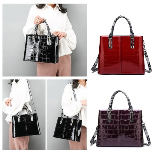 SK042 Leather Women's Handbag - Image 19