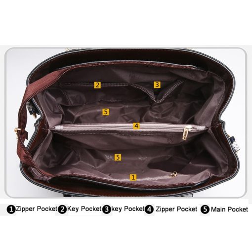 SK042 Leather Women's Handbag - Image 5