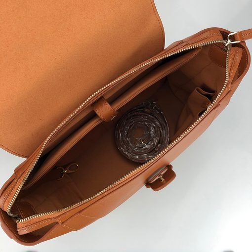 Fashionable Leather Cowhide One Shoulder Handbag - Image 5