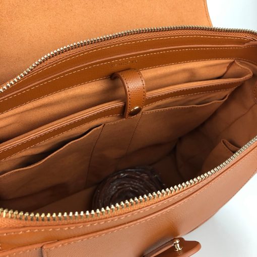 Fashionable Leather Cowhide One Shoulder Handbag - Image 6