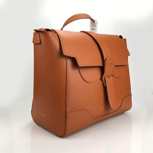 Fashionable Leather Cowhide One Shoulder Handbag - Image 8