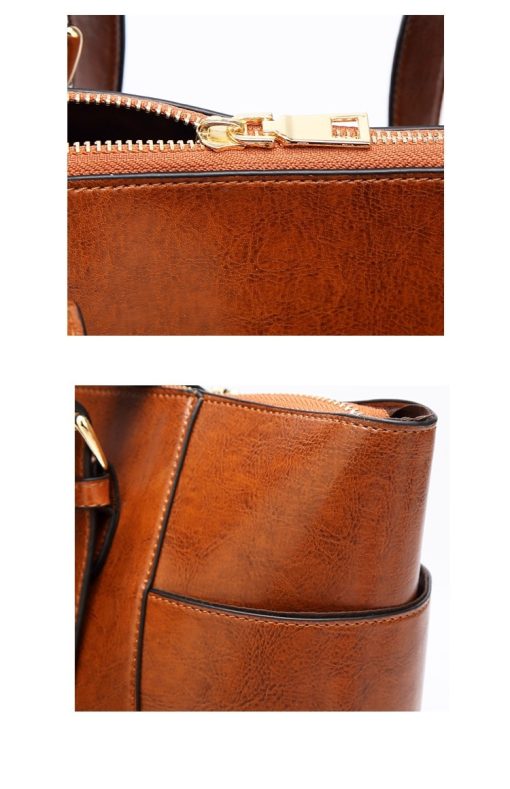 SK020 Genuine Leather Ladies Handbag - Image 8