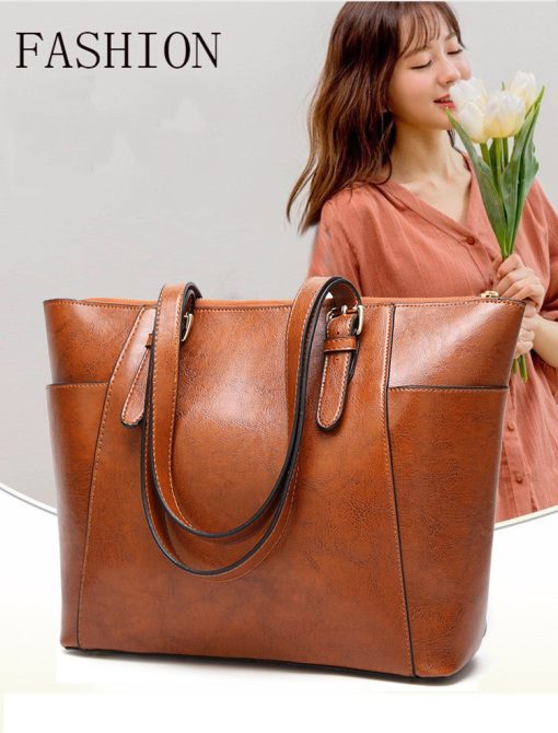 SK020 Genuine Leather Ladies Handbag - Image 9