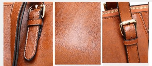 SK020 Genuine Leather Ladies Handbag - Image 11