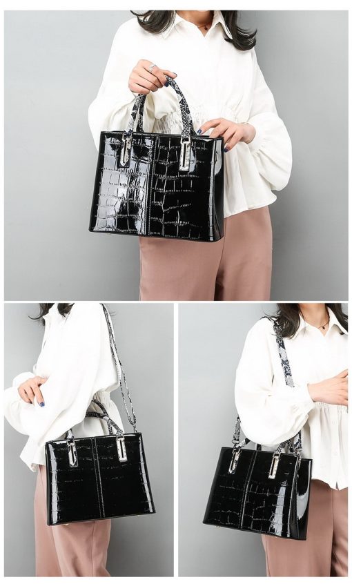 SK042 Leather Women's Handbag - Image 18