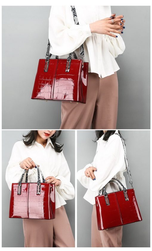 SK042 Leather Women's Handbag - Image 17