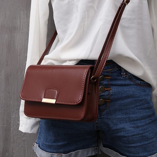 SK041 Women's Fashion Leather Simple Handbag - Image 2
