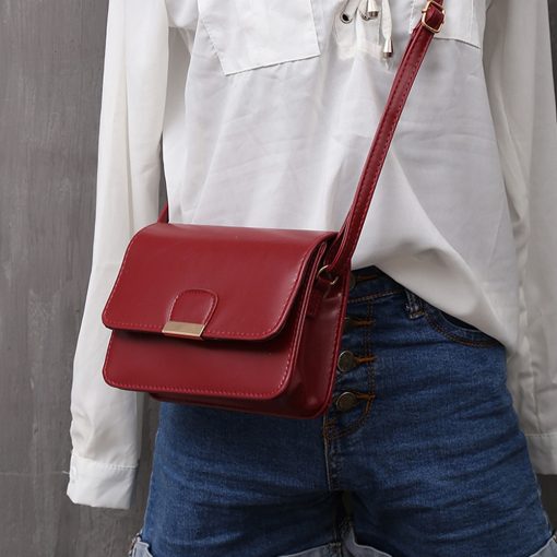 SK041 Women's Fashion Leather Simple Handbag - Image 3