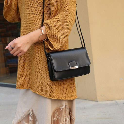 SK041 Women's Fashion Leather Simple Handbag - Image 5