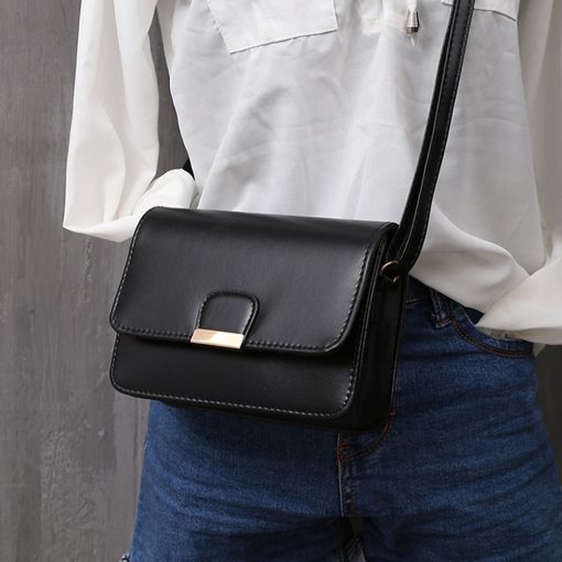 SK041 Women's Fashion Leather Simple Handbag