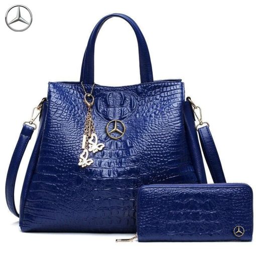 MCD Crocodile Leather Handbag With Free Matching Wallet - Image 4