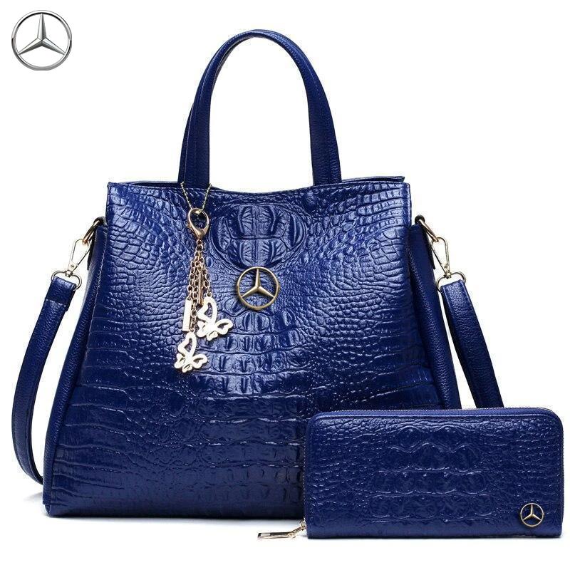 Mercedes Benz Luxury Handbag With Free Matching Wallet - monovibags