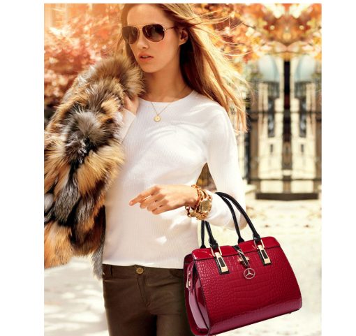 MCD Crocodile Leather Tote Bag - Image 6
