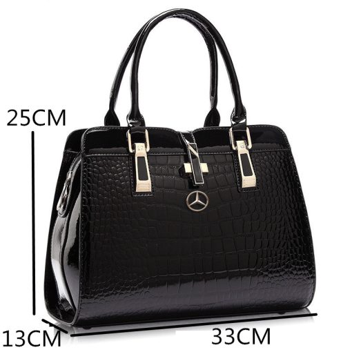MCD Crocodile Leather Tote Bag - Image 9