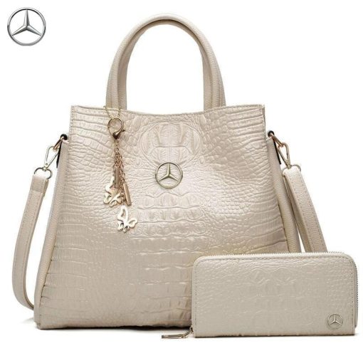 MCD Crocodile Leather Handbag With Free Matching Wallet - Image 6