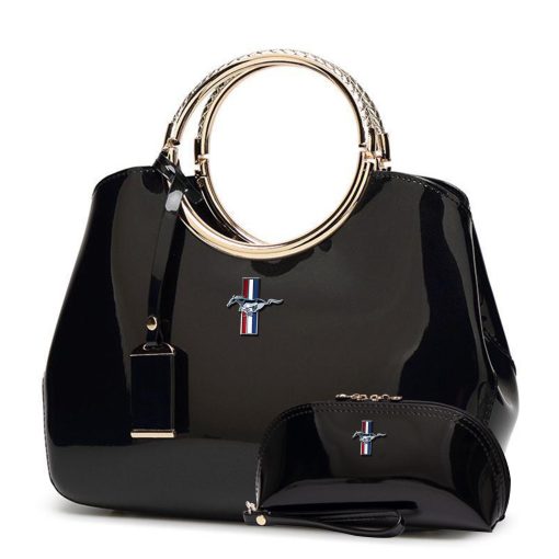 Mustang Luxury Handbag With Free Matching Wallet - Image 3