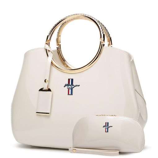 Mustang Luxury Handbag With Free Matching Wallet - Image 5