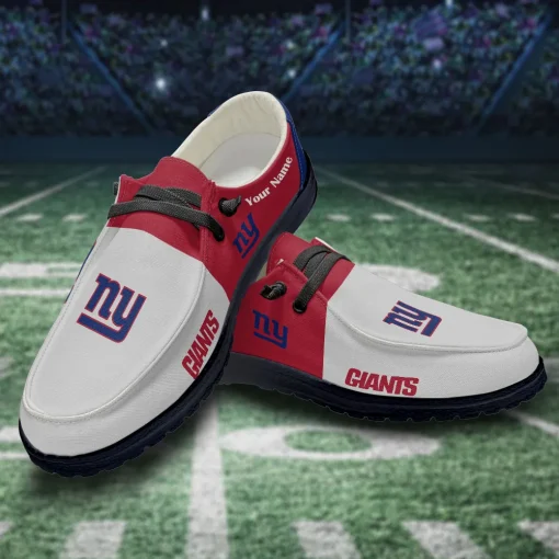 New York Giants Hey Dude Custom Name Shoes V10 - Image 3