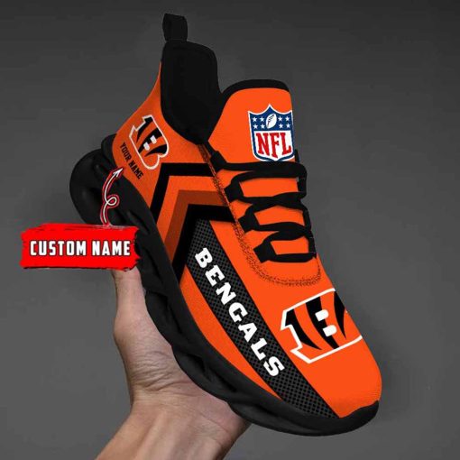 Cincinnati Bengals Custom Name Max Soul Shoes V08 - Image 3