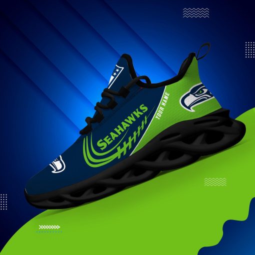 Seattle Seahawks Shoes Custom Max Soul Shoes V06 - Image 9