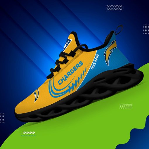 Los Angeles Chargers Shoes Custom Max Soul Shoes V06 - Image 9
