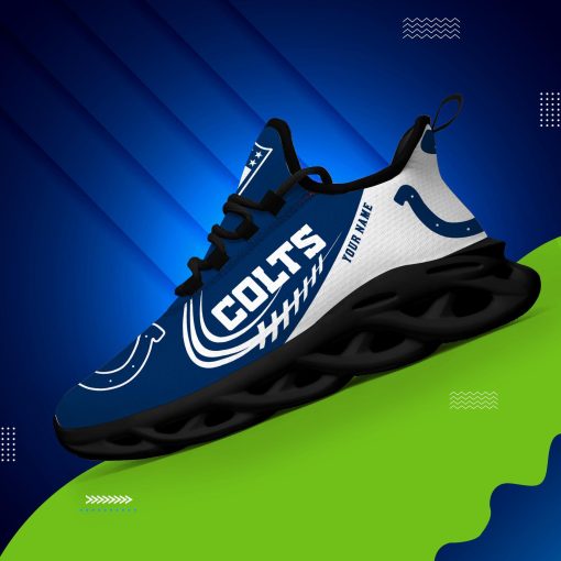 Indianapolis Colts Shoes Custom Max Soul Shoes V06 - Image 9