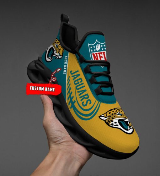 Jacksonville Jaguars Shoes Custom Max Soul Shoes V06 - Image 3