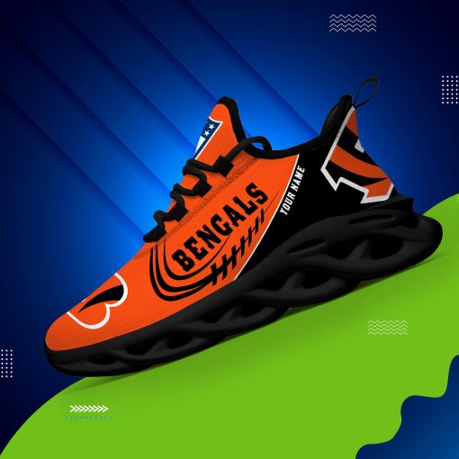 Cincinnati Bengals Max Soul Custom Name Shoes V06 - Image 9