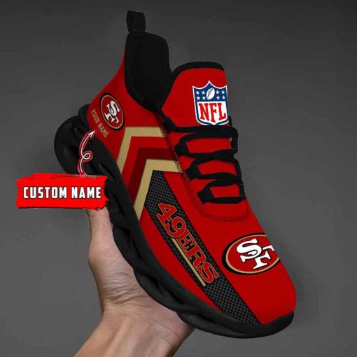 San Francisco 49ers Custom Name Max Soul Shoes V08 - Image 3