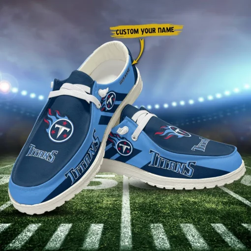 Tennessee Titans Hey Dude Custom Name Shoes V15 - Image 3