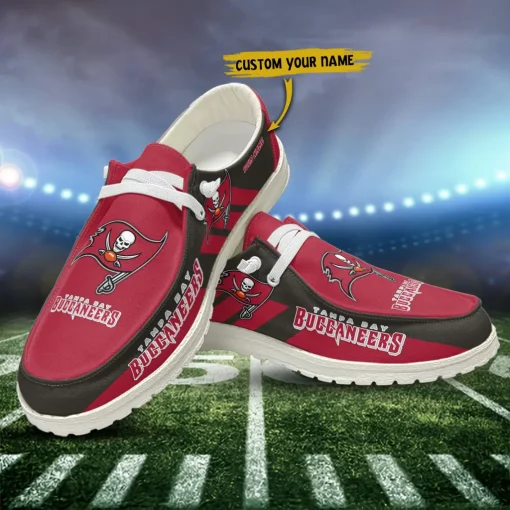 Tampa Bay Buccaneers Hey Dude Custom Name Shoes V15 - Image 3