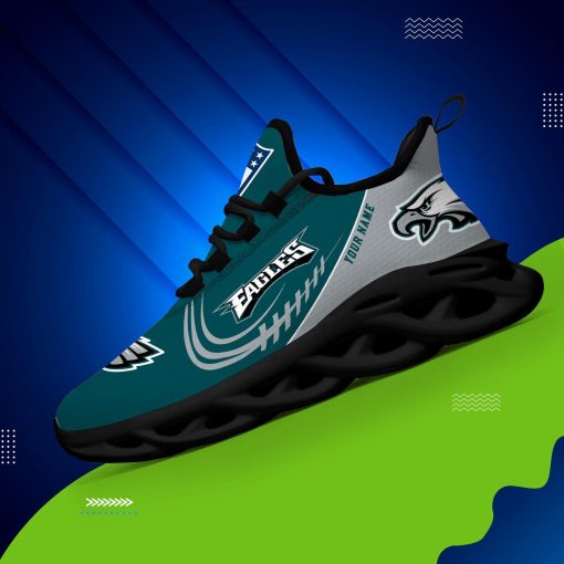 Philadelphia Eagles Fashion Custom Name Shoes V06 - Image 7