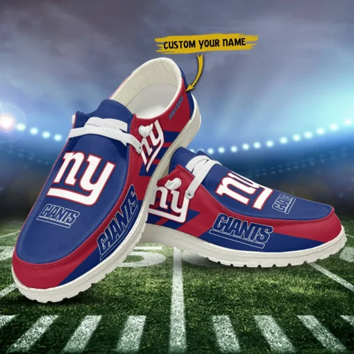 New York Giants Hey Dude Custom Name Shoes V15 - Image 3