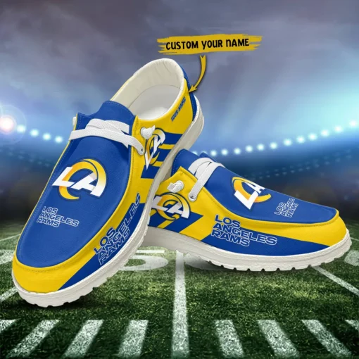 Los Angeles Rams Hey Dude Custom Name Shoes V10 - Image 3