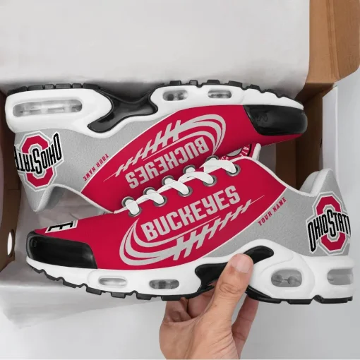 Ohio State Buckeyes Shoes Custom Max Soul Shoes V07 - Image 3