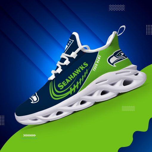 Seattle Seahawks Shoes Custom Max Soul Shoes V06 - Image 8