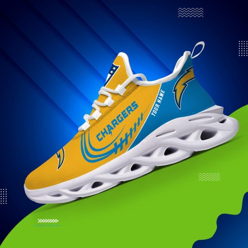 Los Angeles Chargers Shoes Custom Max Soul Shoes V06 - Image 8