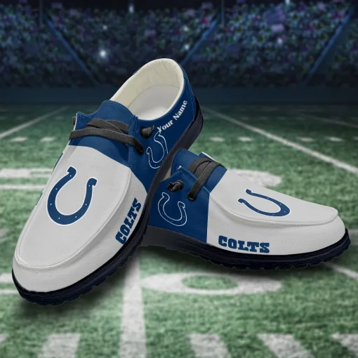 Indianapolis Colts Hey Dude Custom Name Shoes V10 - Image 3