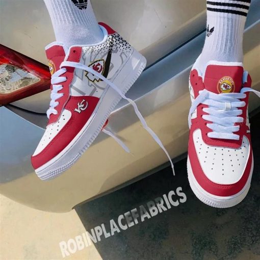 Kansas City Chiefs Force 1 Luxury Shoes V04 - Image 3