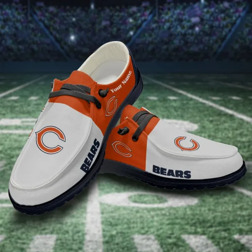 Chicago Bears Hey Dude Custom Name Shoes V10 - Image 3