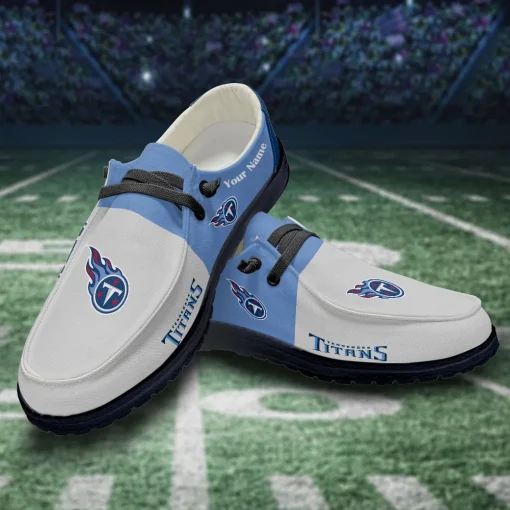 Tennessee Titans Hey Dude Custom Name Shoes V10 - Image 3