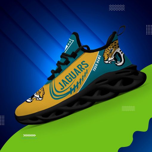 Jacksonville Jaguars Shoes Custom Max Soul Shoes V06 - Image 9