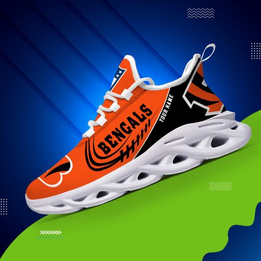 Cincinnati Bengals Max Soul Custom Name Shoes V06 - Image 8