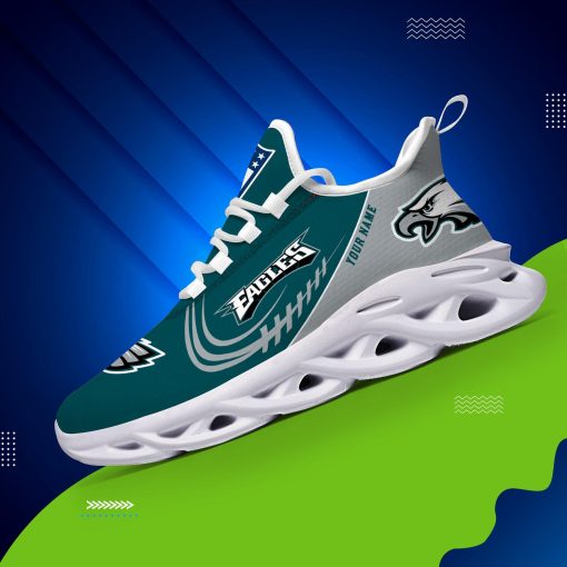 Philadelphia Eagles Fashion Custom Name Shoes V06 - Image 6