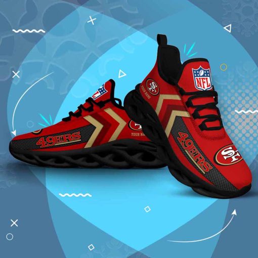 San Francisco 49ers Custom Name Max Soul Shoes V08 - Image 5