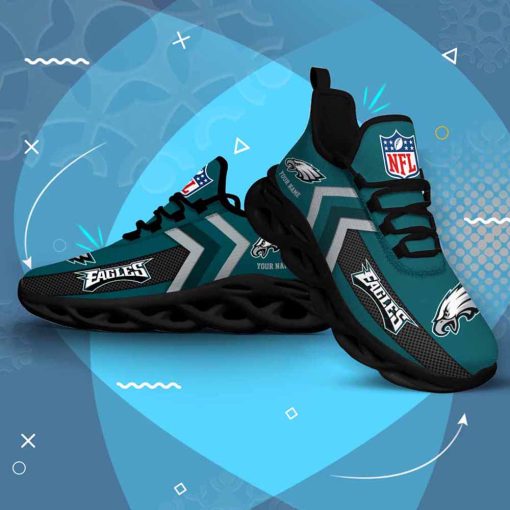 Philadelphia Eagles Custom Name Max Soul Shoes V08 - Image 5