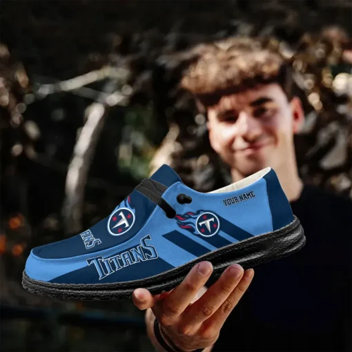 Tennessee Titans Hey Dude Custom Name Shoes V15 - Image 6