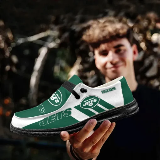 New York Jets Hey Dude Custom Name Shoes V15 - Image 6