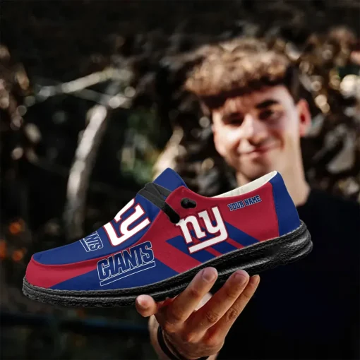 New York Giants Hey Dude Custom Name Shoes V15 - Image 6